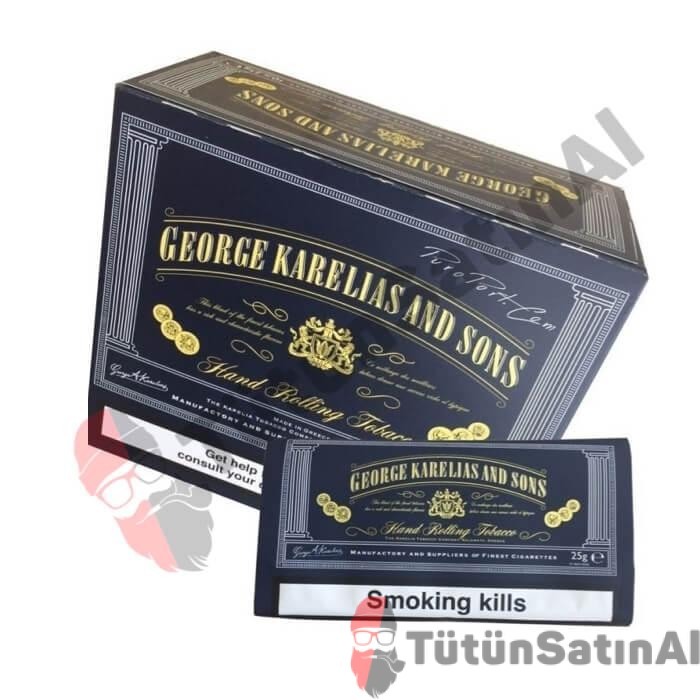 George Karelias and Sons Mavi Tütün – 25gr 2 George Karelias and Sons Mavi Tütün – 25gr - Görsel 2
