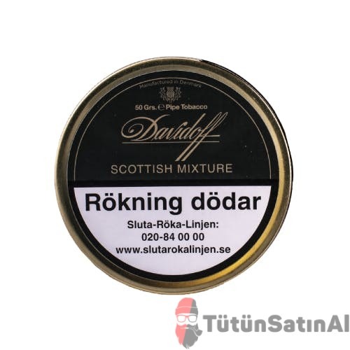 Davidoff Scottish Mixture İthal Pipo Tütünü 50 Gr Teneke 1 Davidoff Scottish Mixture İthal Pipo Tütünü 50 Gr Teneke