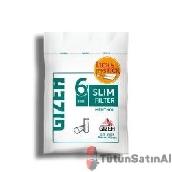 Gizeh Mentol Slim 6mm Poşet Filtre
