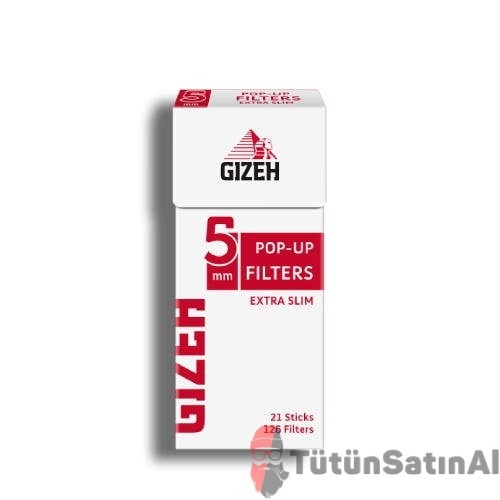 Gizeh Pop-Up Extra Slim 5.3 mm Kutu Filtre Tane 1 Gizeh Pop-Up Extra Slim 5.3 mm Kutu Filtre Tane