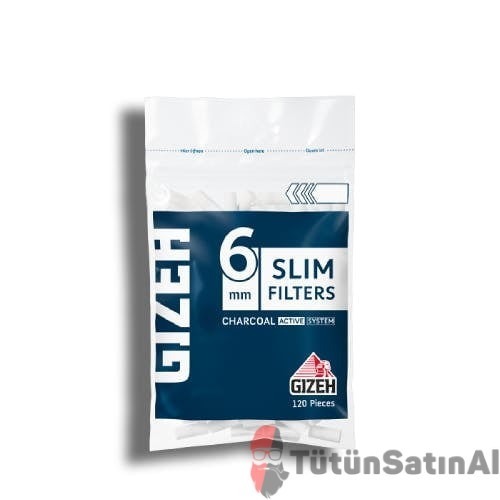 Gizeh Slim Charcoal 6mm Kömürlü Filtre 1 Gizeh Slim Charcoal 6mm Kömürlü Filtre