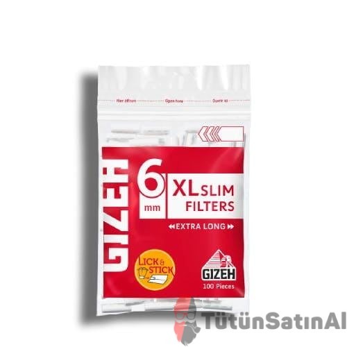 Gizeh XL 6MM Slim Poşet Sigara Sarma Filtresi 6 X 15 MM 1 Gizeh XL 6MM Slim Poşet Sigara Sarma Filtresi 6 X 15 MM