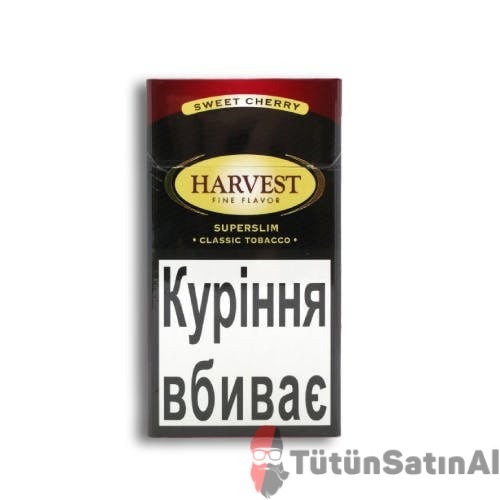 Harvest Super Slim Sweet Cherry (Vişne/Kiraz) İthal Sigara 1 Harvest Super Slim Sweet Cherry