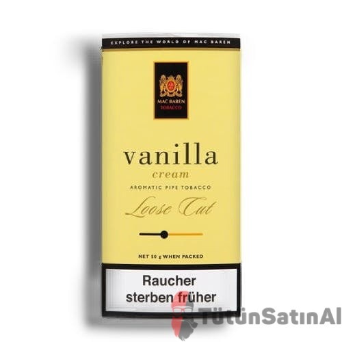 Mac Baren Vanillia Cream İthal Pipo Tütünü 1 Mac Baren Vanillia Cream İthal Pipo Tütünü