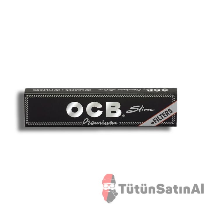 OCB King Size Slim Filter Siyah Zıvanalı Tane 1 OCB King Size Slim Filter Siyah