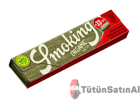 Smoking King Size Organic Filter Organik Zıvanalı Tane