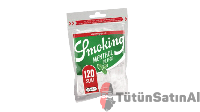 Smoking Menthol Slim Size Poşet Filtre 6mm 1 Smoking Menthol Slim Size Poşet Filtre 6mm