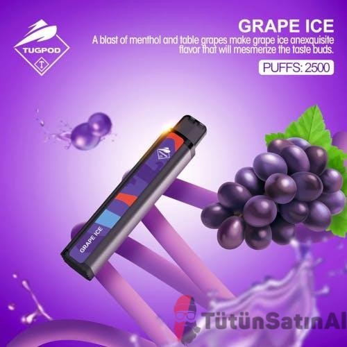 Tugboat XXL 2500 Puffs Grape Ice (Üzüm)Tek Kullanımlık Elektronik Sigara 1 Tugboat XXL 2500 Puffs Grape Ice (Üzüm)Tek Kullanımlık Elektronik Sigara