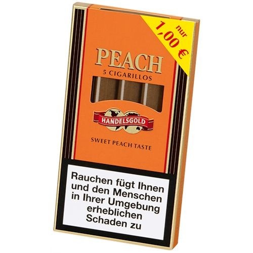 Handelsgold Peach - Şeftali aromalı Puro S (Emzikli Puro) 1 Handelsgold Peach - Şeftali aromalı Puro S (Emzikli Puro)