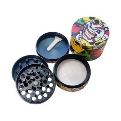 Filtreli Metal Grinder Tütün öğütücü - Cartoon temalı 1 Filtreli Metal Grinder Tütün öğütücü - Cartoon temalı