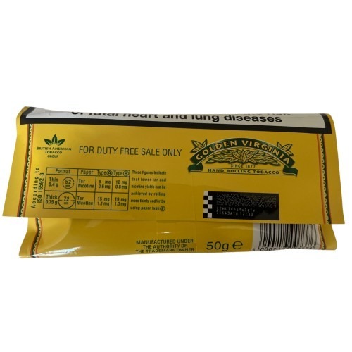 Golden Virginia Yellow (Duty Free) 50gr İthal Tütün Satın al 3 Golden Virginia Yellow (Duty Free) 50gr İthal Tütün Satın al - Görsel 3