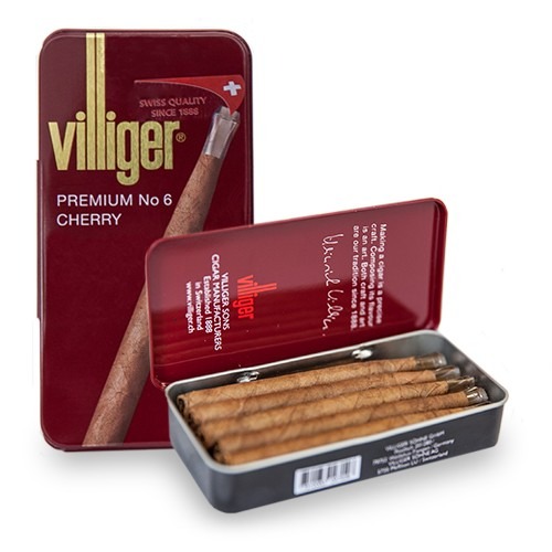 VİLLİGER PREMIUM PURO NO 6 CHERRY ( Vişne) 2 VİLLİGER PREMIUM PURO NO 6 CHERRY
