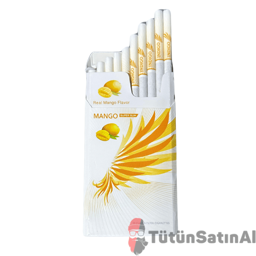 İNDİGO Mango Superslim Sigara - Mango aromalı sigara 2 İNDİGO Mango Superslim Sigara - Mango aromalı sigara - Görsel 2