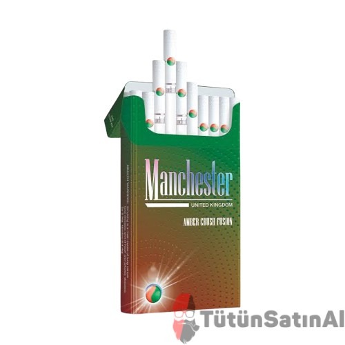 Manchester Amber Crush Fusion İthal Sigara - Elma ve Nane 1 Manchester Amber Crush Fusion İthal Sigara