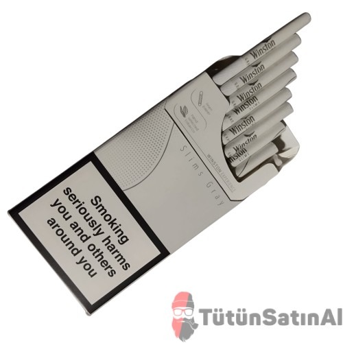 Winston Gray Super Slim (Duty Free) İthal Sigara 2 Winston Gray Super Slim (Duty Free) İthal Sigara - Görsel 2