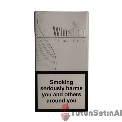 Winston Gray Super Slim (Duty Free) İthal Sigara 1 Winston Gray Super Slim (Duty Free) İthal Sigara